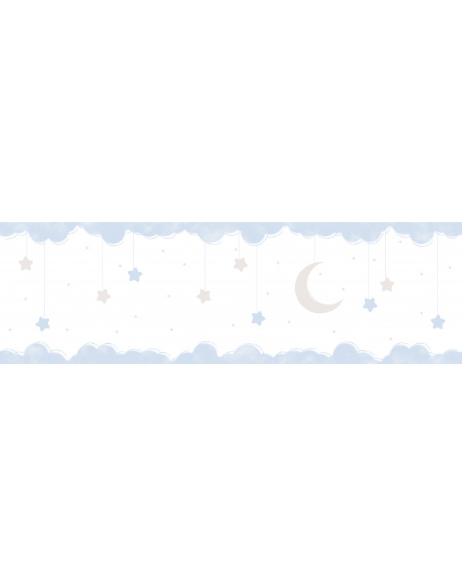 Detská bordúra hviezdičky 102411 - modrá